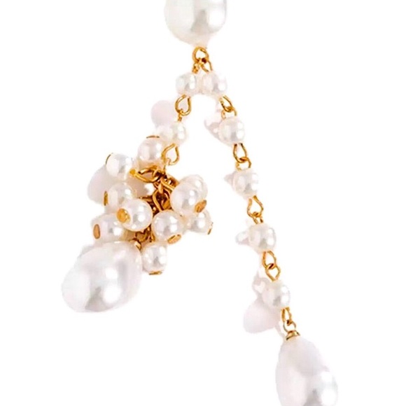 🔵𝟲𝟱%𝗢𝗙𝗙 𝗯𝘂𝗻𝗱𝗹𝗲𝘀 𝟯+🔵 NEW Long Pearl Tassel Cuff Earring - Picture 8 of 10